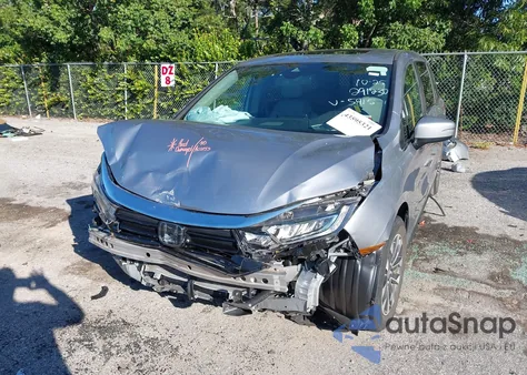 2022 Honda Odyssey Ex-L из США, поврежденный, VIN 5FNRL6H74NB065915